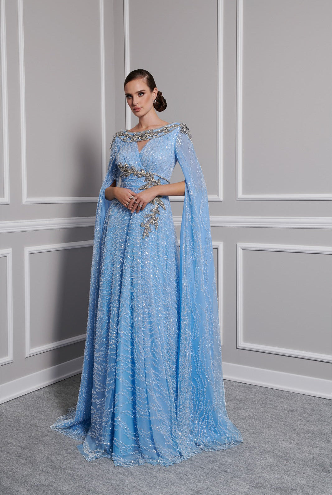 fouad sarkis blue dress FOUAD SARKIS F02816A DRESS YELLOW / 8