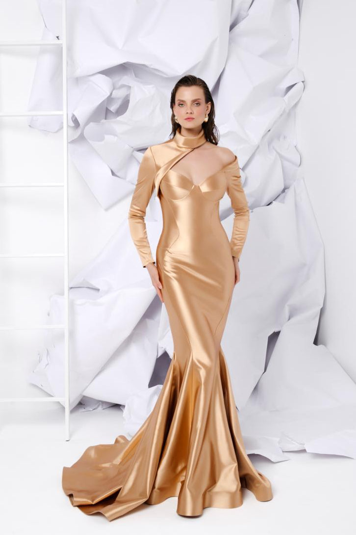 fouad sarkis gold dress Fouad Sarkis 2853